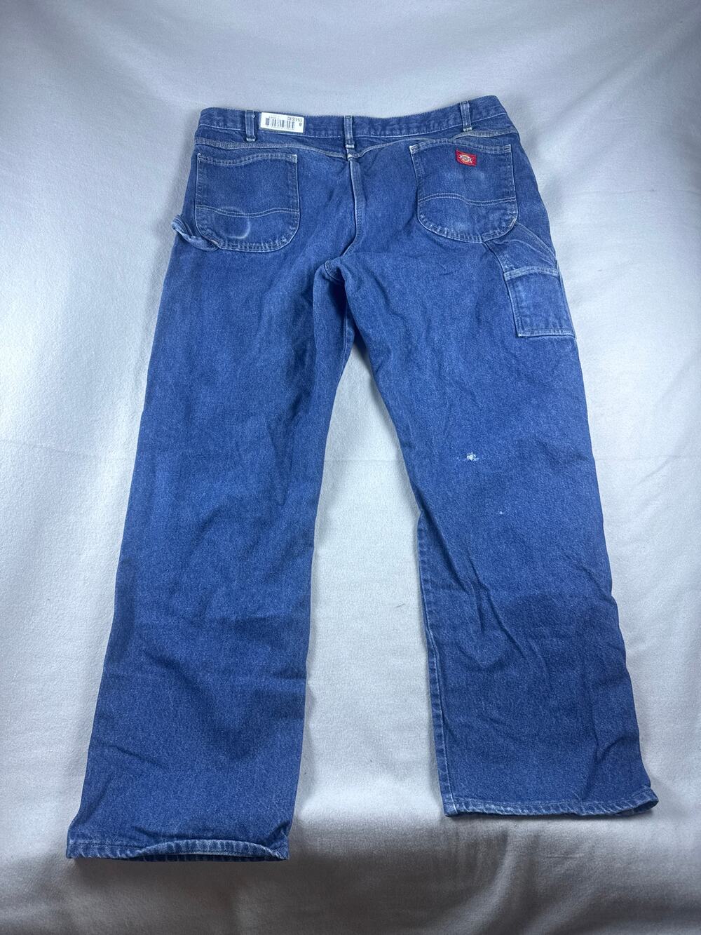 Dickies Carpenter Jeans Mens 42x31 Blue Straight Relaxed Medium Wash Workwear